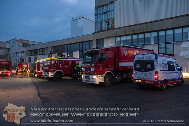 20160301 Lagerhallenbrand im Gewerbepark Traiskirchen  Foto: © Stefan Schneider