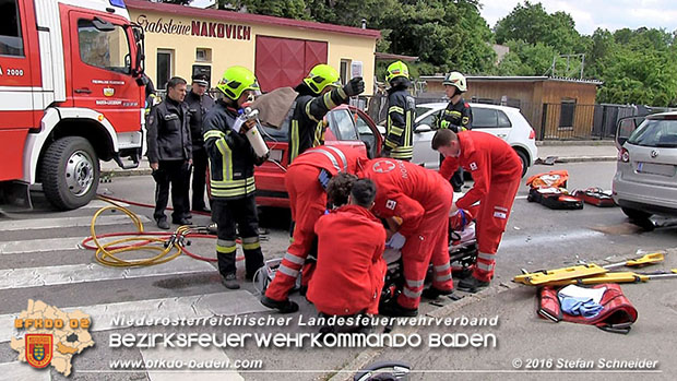20160517 Verkehrsunfall in Baden  Foto: © Stefan Schneider