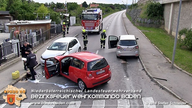20160517 Verkehrsunfall in Baden  Foto:  Stefan Schneider
