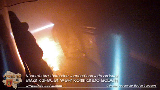 20160605 Brand im Mülllagerraum eines Wohnhauses im Ortsteil Baden Leesdorf   Foto: © Georg Mrvka FF Baden-Leesdorf