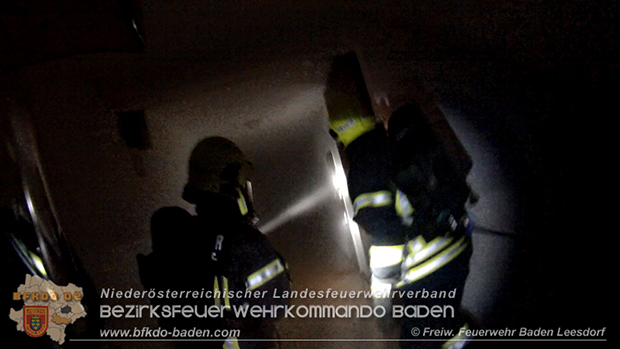 20160605 Brand im Mülllagerraum eines Wohnhauses im Ortsteil Baden Leesdorf   Foto: © Georg Mrvka FF Baden-Leesdorf