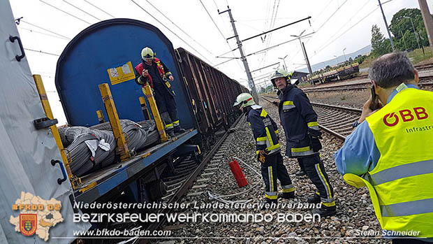 20160625 Flurbrnde auf der Sdbahnstrecke durch defekte Bremse eines Gterzuges Foto:  Stefan Schneider