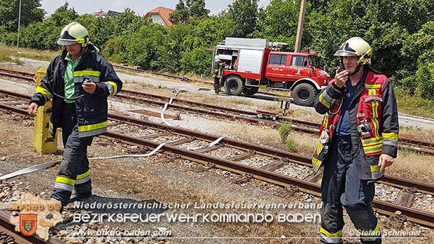 20160625 Flurbrnde auf der Sdbahnstrecke durch defekte Bremse eines Gterzuges Foto:  Stefan Schneider