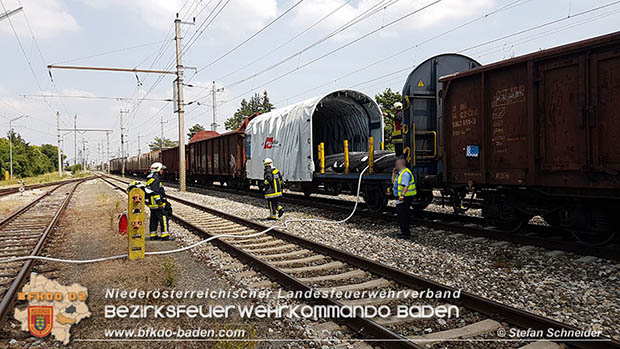 20160625 Flurbrnde auf der Sdbahnstrecke durch defekte Bremse eines Gterzuges Foto:  Stefan Schneider