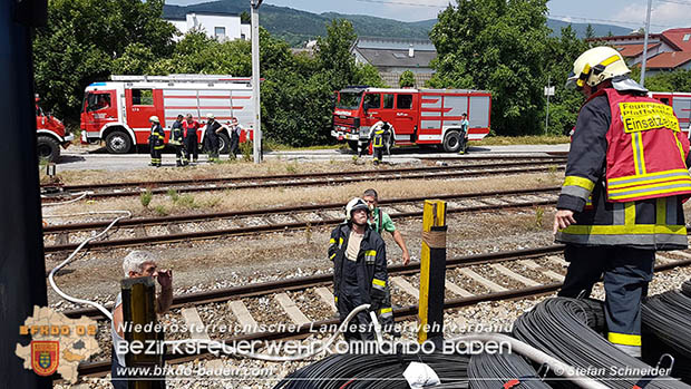 20160625 Flurbrnde auf der Sdbahnstrecke durch defekte Bremse eines Gterzuges Foto:  Stefan Schneider