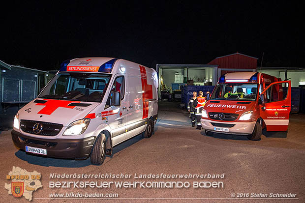 20160913 Brand bei Gewerbebetrieb in Enzesfeld  Foto:  Stefan Schneider