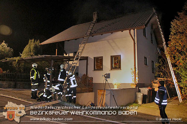 20161109 Saunabrand in einem Einfamilienhaus in Neusiedl  Foto: © Markus Hackl