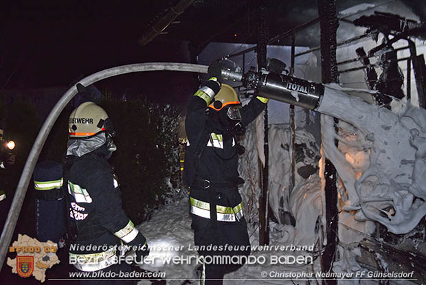 20161127 Vollbrand eines abgestellten Wohnmobils in Schönau a.d.Triesting  Foto: © Christopher Neumayer