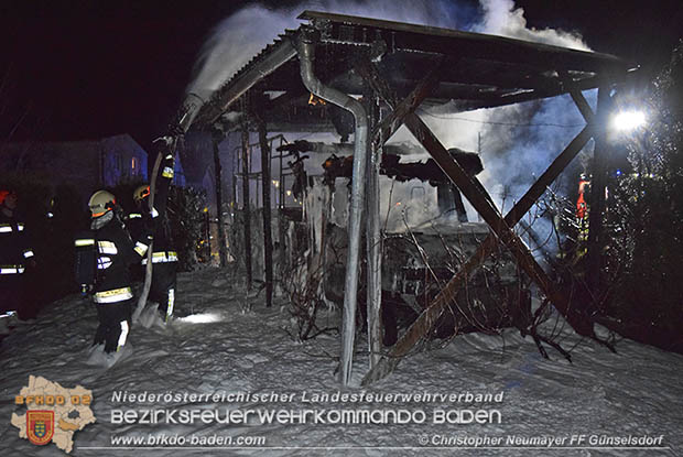 20161127 Vollbrand eines abgestellten Wohnmobils in Schönau a.d.Triesting  Foto: © Christopher Neumayer