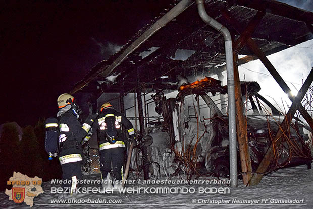 20161127 Vollbrand eines abgestellten Wohnmobils in Schönau a.d.Triesting  Foto: © Christopher Neumayer