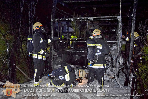 20161127 Vollbrand eines abgestellten Wohnmobils in Schönau a.d.Triesting  Foto: © Christopher Neumayer