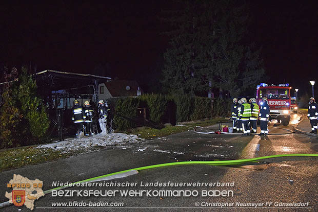 20161127 Vollbrand eines abgestellten Wohnmobils in Schönau a.d.Triesting  Foto: © Christopher Neumayer