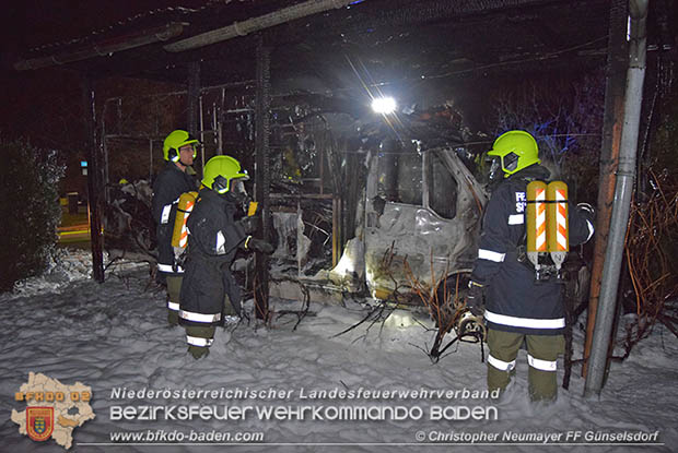 20161127 Vollbrand eines abgestellten Wohnmobils in Schönau a.d.Triesting  Foto: © Christopher Neumayer