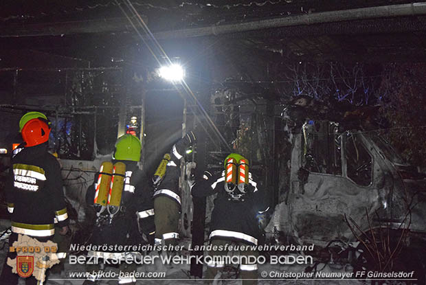 20161127 Vollbrand eines abgestellten Wohnmobils in Schönau a.d.Triesting  Foto: © Christopher Neumayer