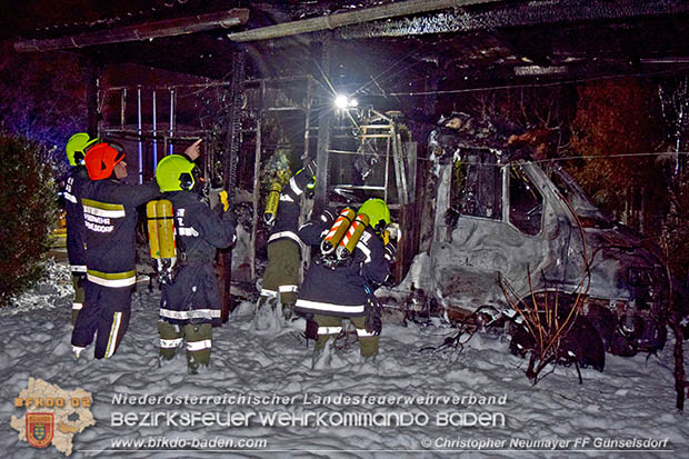 20161127 Vollbrand eines abgestellten Wohnmobils in Schönau a.d.Triesting  Foto: © Christopher Neumayer