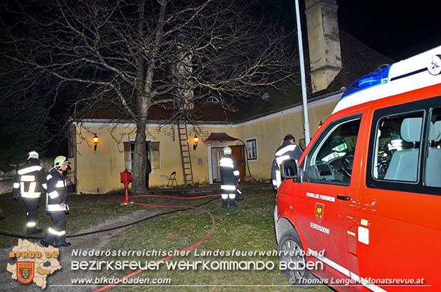 20161203 Brand in einem Nebengebude im Schloss Seibersdorf  Foto:  Thomas Lenger/Monatsrevue.at
