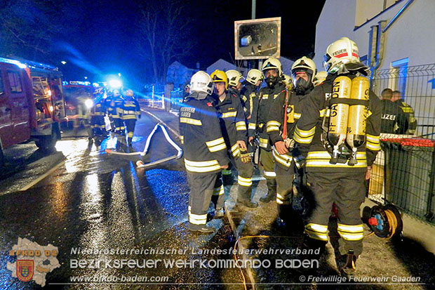 20161215 Brand in einem Reihenhaus in Siegenfeld  Foto:  FF Gaaden