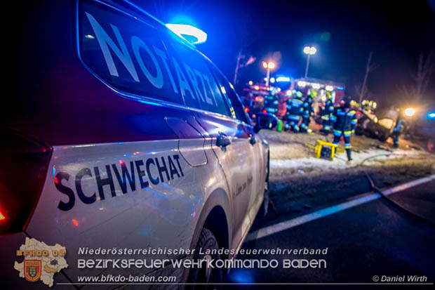 20170129 Folgenschwerer Verkehrsunfall mit zwei Toten auf der Landestraße 4040 Leobersdorf-Sollenau Foto: © Daniel Wirth 20170129 Folgenschwerer Verkehrsunfall mit zwei Toten auf der Landestraße 4040 Leobersdorf-Sollenau Foto: © Daniel Wirth