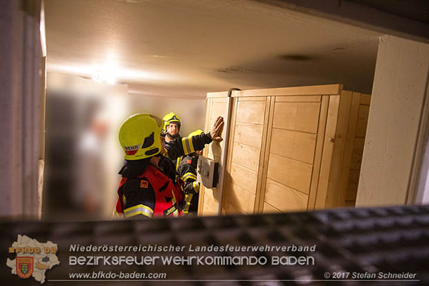 20170305 Brand in einem Reihenwohnhaus in Trumau  Foto:  Stefan Schneider BFK