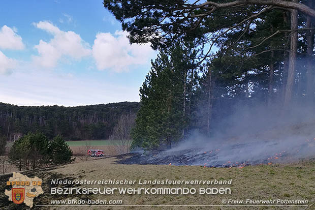 20170307 Flurbrand auf der "Popp-Wiese" in Pottenstein  Foto: © FF Pottenstein