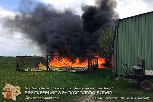 20170414 Brand in Schönau a.d.Triesting Foto: © FF Schönau 20170414 Brand in Schönau a.d.Triesting Foto: © FF Schönau