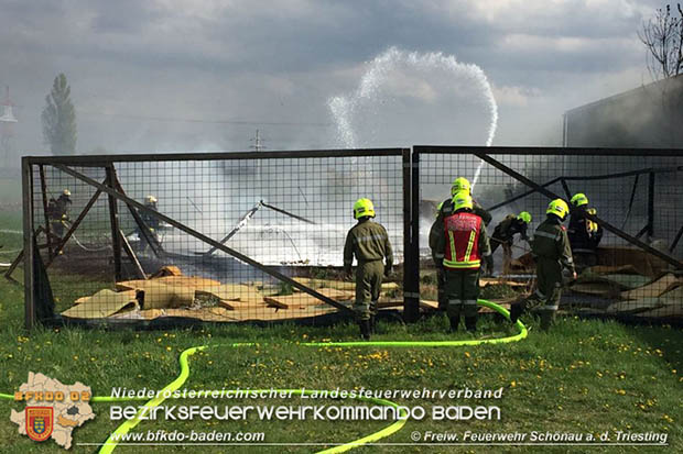 20170414 Brand in Schönau a.d.Triesting Foto: © FF Schönau 20170414 Brand in Schönau a.d.Triesting Foto: © FF Schönau