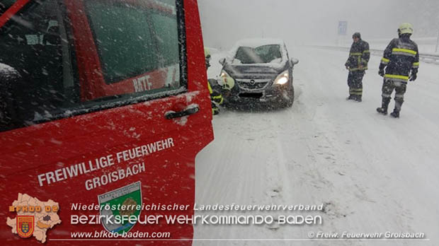 20170419 Verkehrschaos auf der A21 zwischen Alland und Hochstra  Foto:  FF Groisbach