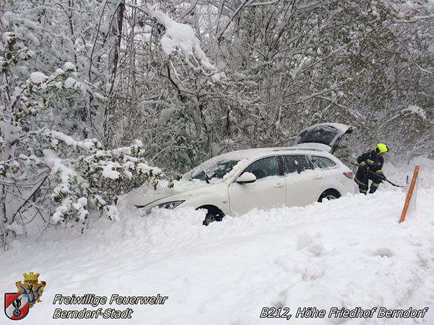 20170420 Groes Aufrumen nach dem Schneechaos auch im Triestingtal  Foto: FF Berndorf-Stadt