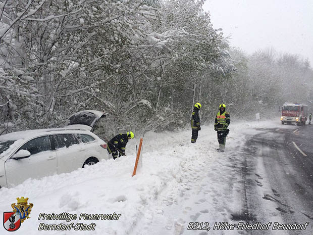 20170420 Groes Aufrumen nach dem Schneechaos auch im Triestingtal  Foto: FF Berndorf-Stadt