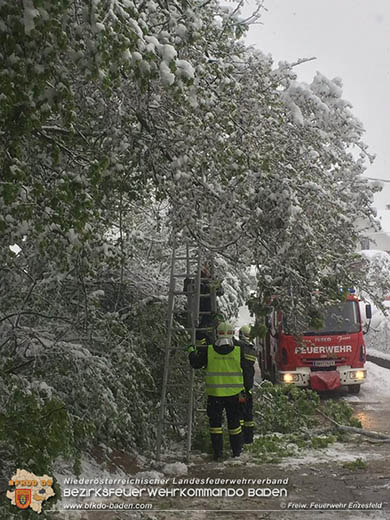 20170420 Groes Aufrumen nach dem Schneechaos auch im Triestingtal  Foto:  FF Enzesfeld