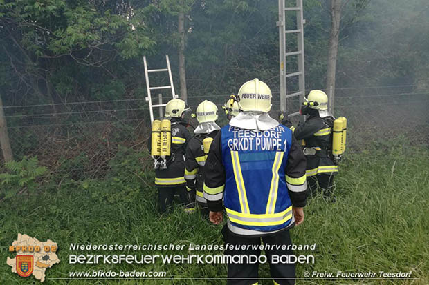 20170520 Unerlaubtes Verbrennen im Freien sorgte fr Feuerwehreinsatz  Foto:  FF Teesdorf