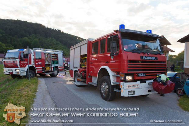 20170611 Kellerbrand in Einfamilienhaus in Thenneberg Gemeinde Altenmarkt a.d.Triesting  Foto:  Stefan Schneider BFK Baden