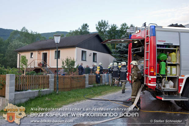 20170611 Kellerbrand in Einfamilienhaus in Thenneberg Gemeinde Altenmarkt a.d.Triesting  Foto:  Stefan Schneider BFK Baden