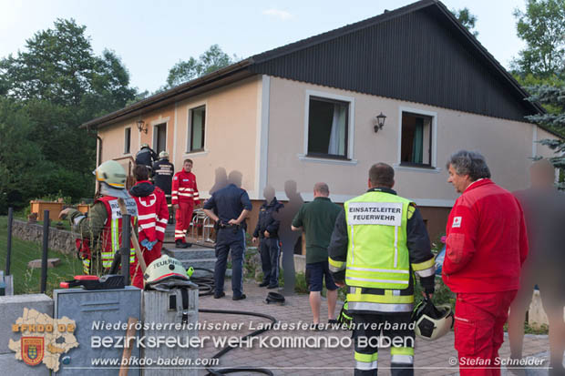 20170611 Kellerbrand in Einfamilienhaus in Thenneberg Gemeinde Altenmarkt a.d.Triesting  Foto:  Stefan Schneider BFK Baden