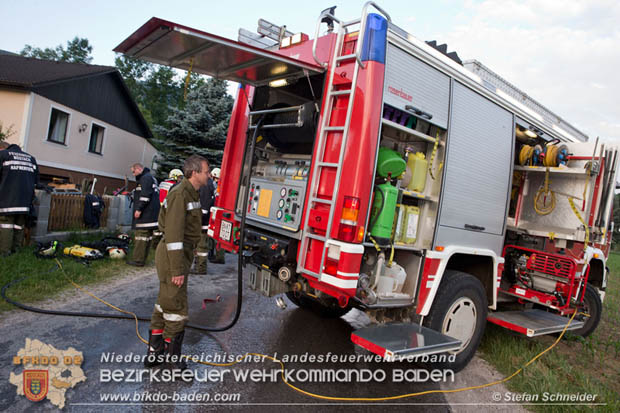 20170611 Kellerbrand in Einfamilienhaus in Thenneberg Gemeinde Altenmarkt a.d.Triesting  Foto:  Stefan Schneider BFK Baden