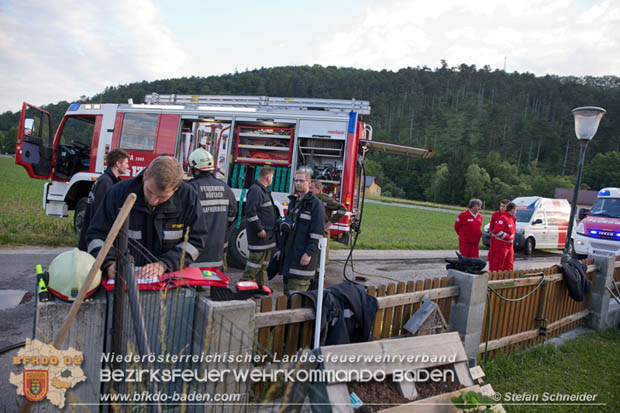 20170611 Kellerbrand in Einfamilienhaus in Thenneberg Gemeinde Altenmarkt a.d.Triesting  Foto:  Stefan Schneider BFK Baden