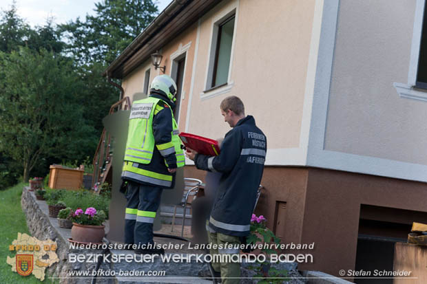 20170611 Kellerbrand in Einfamilienhaus in Thenneberg Gemeinde Altenmarkt a.d.Triesting  Foto:  Stefan Schneider BFK Baden