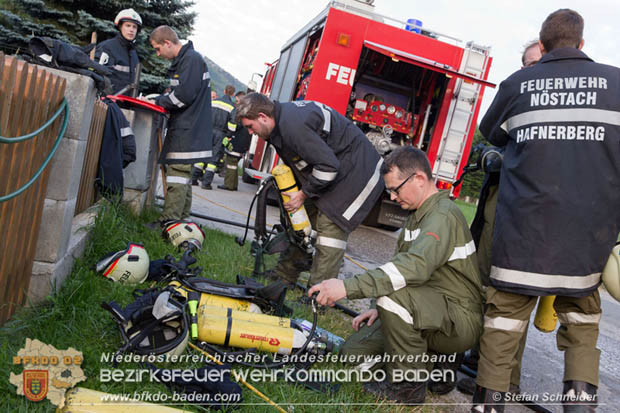 20170611 Kellerbrand in Einfamilienhaus in Thenneberg Gemeinde Altenmarkt a.d.Triesting  Foto:  Stefan Schneider BFK Baden