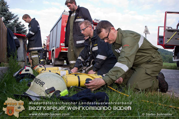 20170611 Kellerbrand in Einfamilienhaus in Thenneberg Gemeinde Altenmarkt a.d.Triesting  Foto:  Stefan Schneider BFK Baden