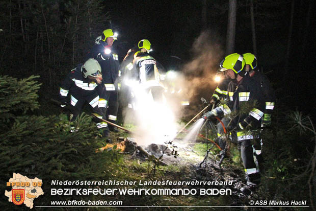 20170702 Leichtsinn eines jungen Mannes lste Waldbrandeinsatz aus in Weissenbach a.d. Triesting Foto:  ASB Markus Hackl