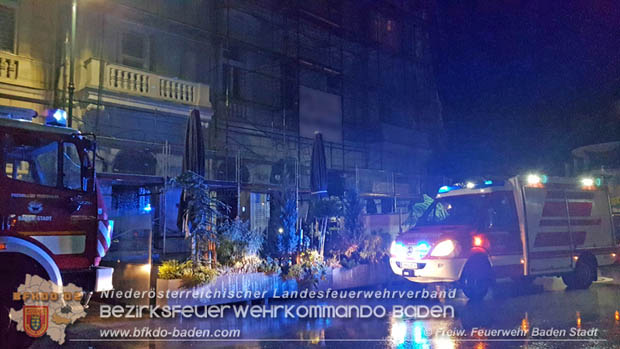 20170709 Unwettereinsatz in Baden Foto: © FF Baden-Stadt/Stefan Schneider 20170709 Unwettereinsatz in Baden Foto: © FF Baden-Stadt/Stefan Schneider