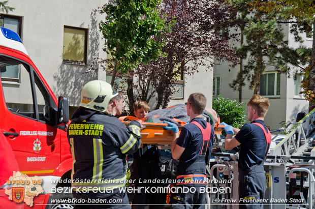 20170728 Trffnung mit Personenrettung in Baden   Foto:  FF Baden-Stadt/Kerstin Stosch