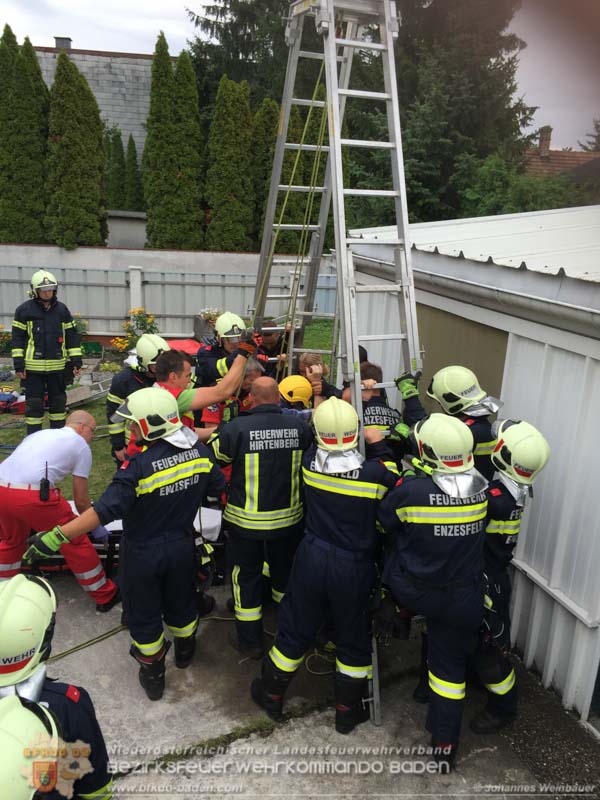 20170806 Menschenrettung aus Brunnenschacht - Foto Johannes Weinbauer