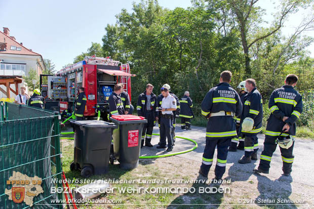 20170815 Kchenbrand in Reihen Wohnhaus in Blumau-Neurihof  Foto:  Stefan Schneider BFK Baden