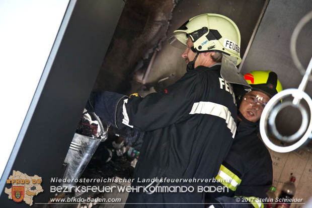 20170815 Kchenbrand in Reihen Wohnhaus in Blumau-Neurihof  Foto:  Stefan Schneider BFK Baden