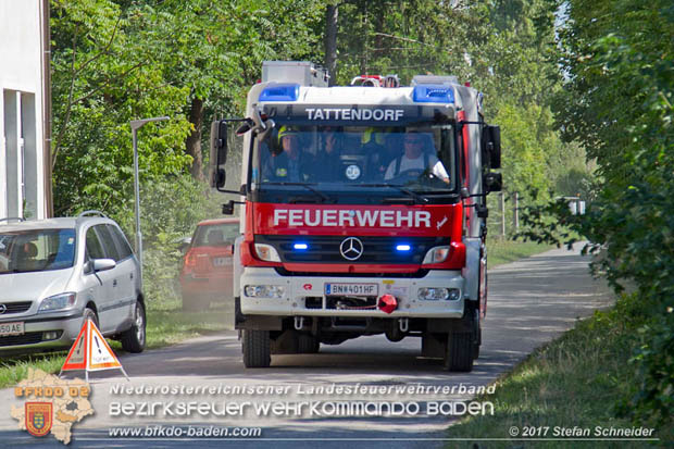 20170815 Kchenbrand in Reihen Wohnhaus in Blumau-Neurihof  Foto:  Stefan Schneider BFK Baden