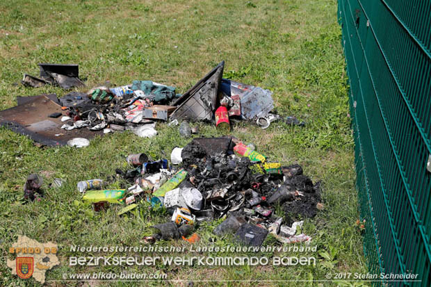 20170815 Kchenbrand in Reihen Wohnhaus in Blumau-Neurihof  Foto:  Stefan Schneider BFK Baden