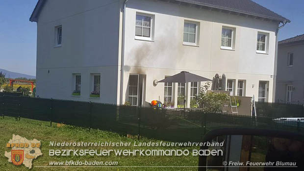 20170815 Kchenbrand in Reihen Wohnhaus in Blumau-Neurihof  Foto:  FF Blumau
