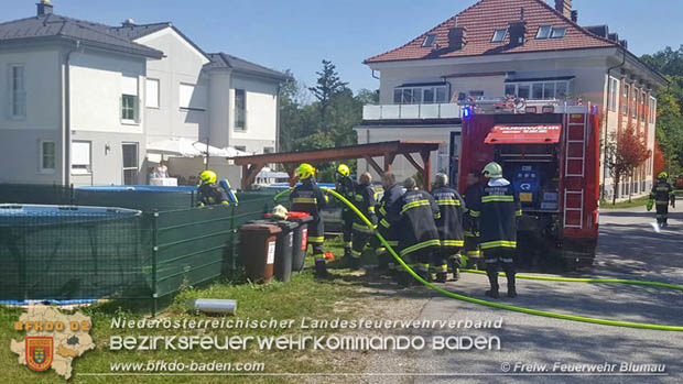 20170815 Kchenbrand in Reihen Wohnhaus in Blumau-Neurihof  Foto:  FF Blumau