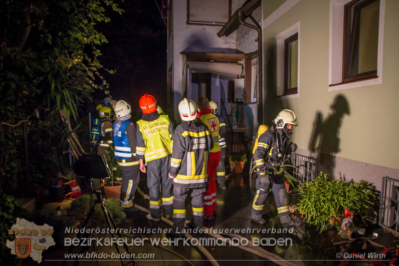 20170915 Wohnhausbrand in Gainfarn Foto:  Daniel Wirth FF Stadt Bad Vslau